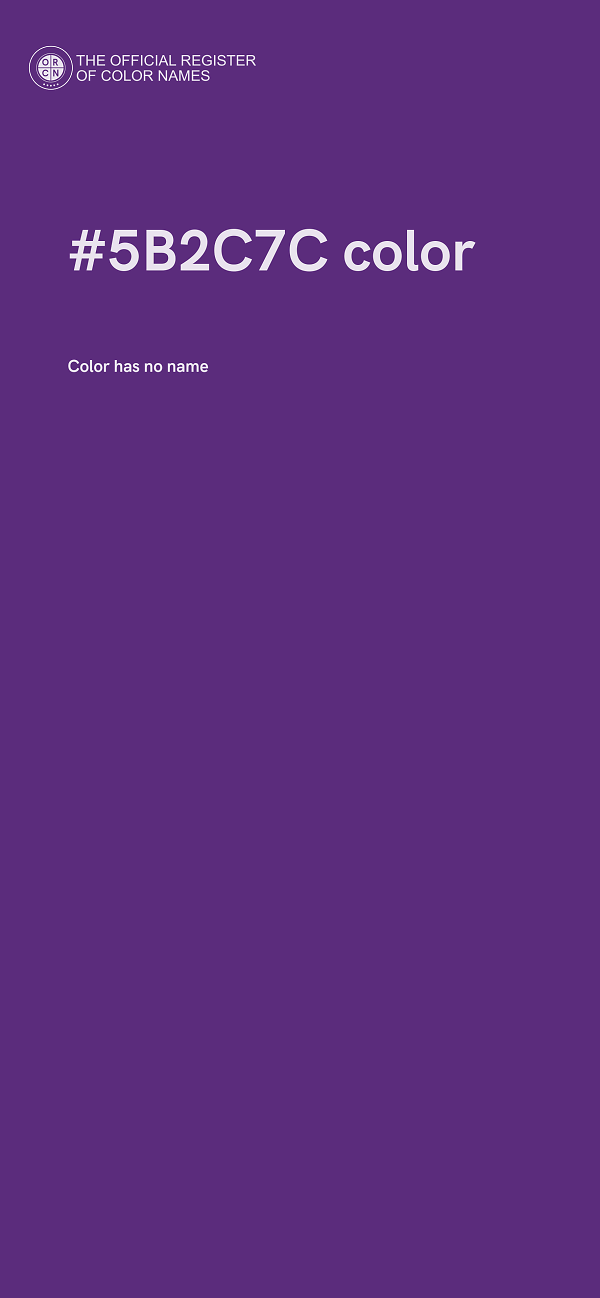 #5B2C7C color image