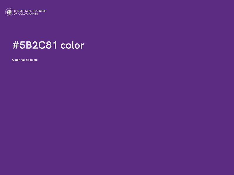 #5B2C81 color image