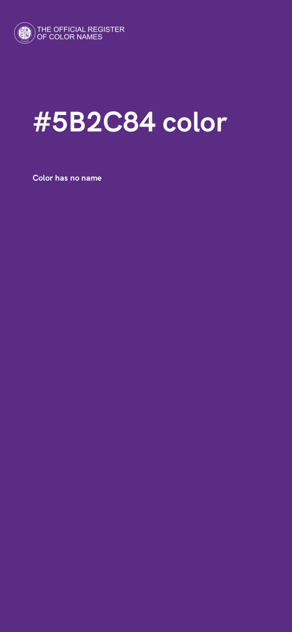 #5B2C84 color image