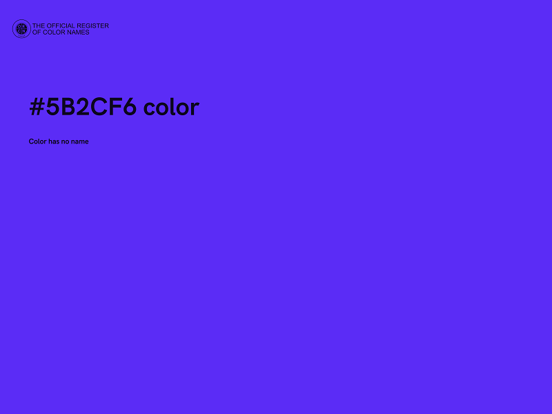 #5B2CF6 color image