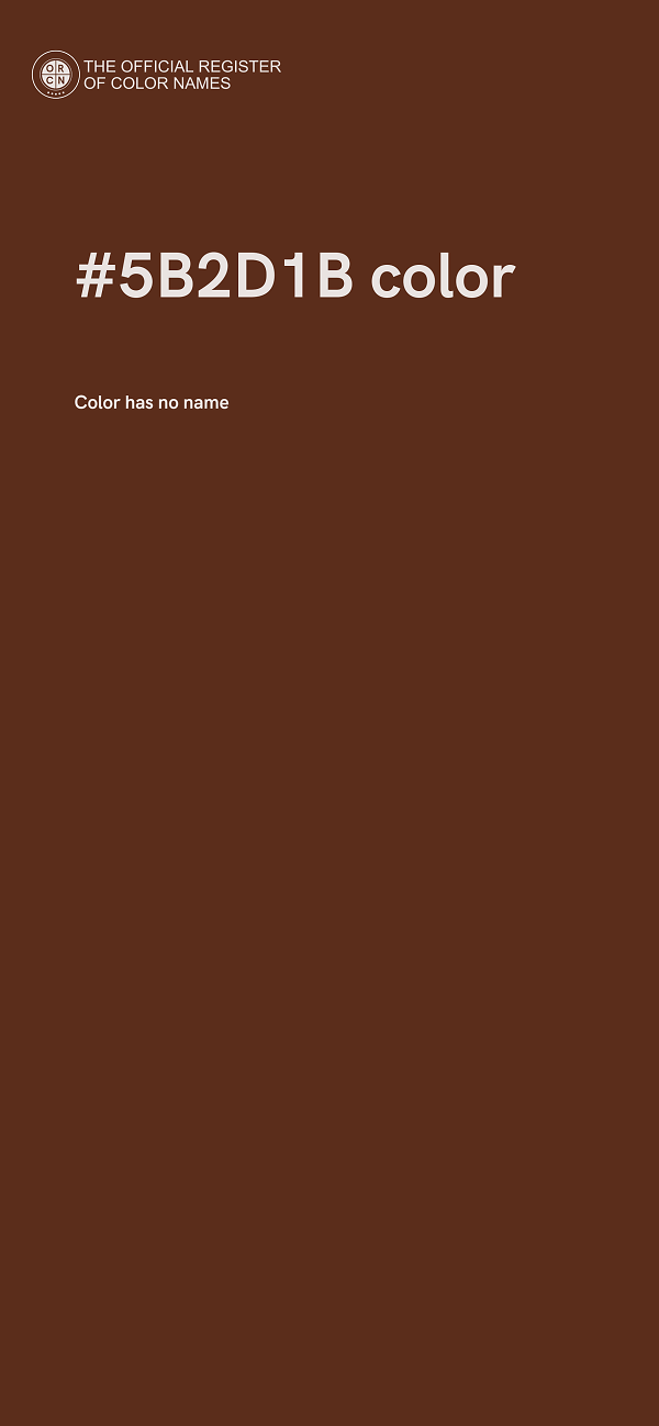 #5B2D1B color image