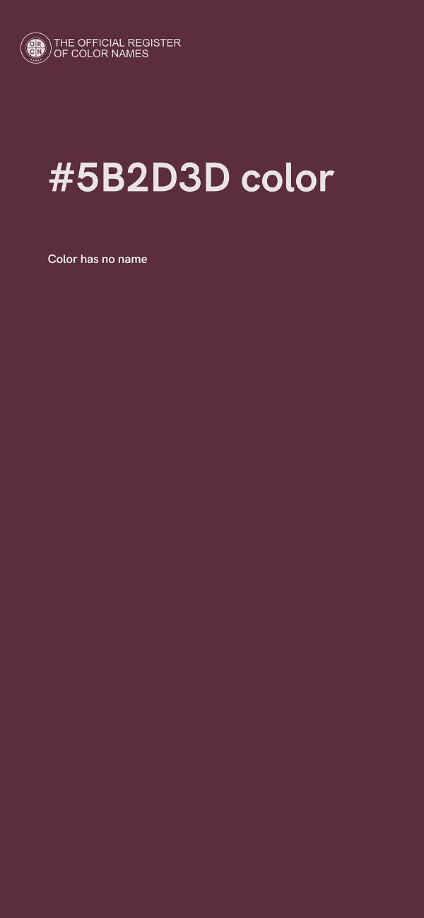 #5B2D3D color image