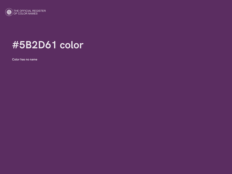 #5B2D61 color image