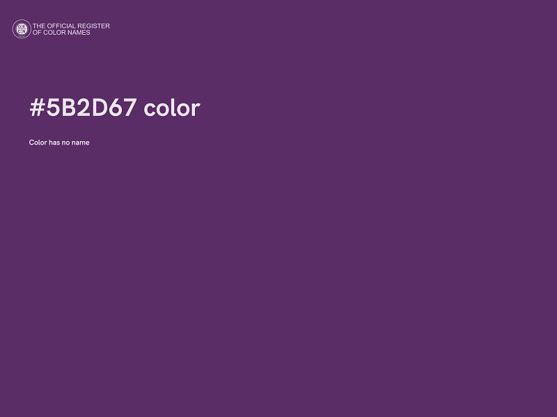 #5B2D67 color image