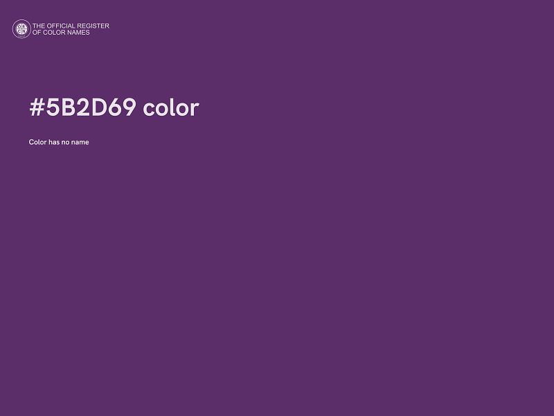 #5B2D69 color image