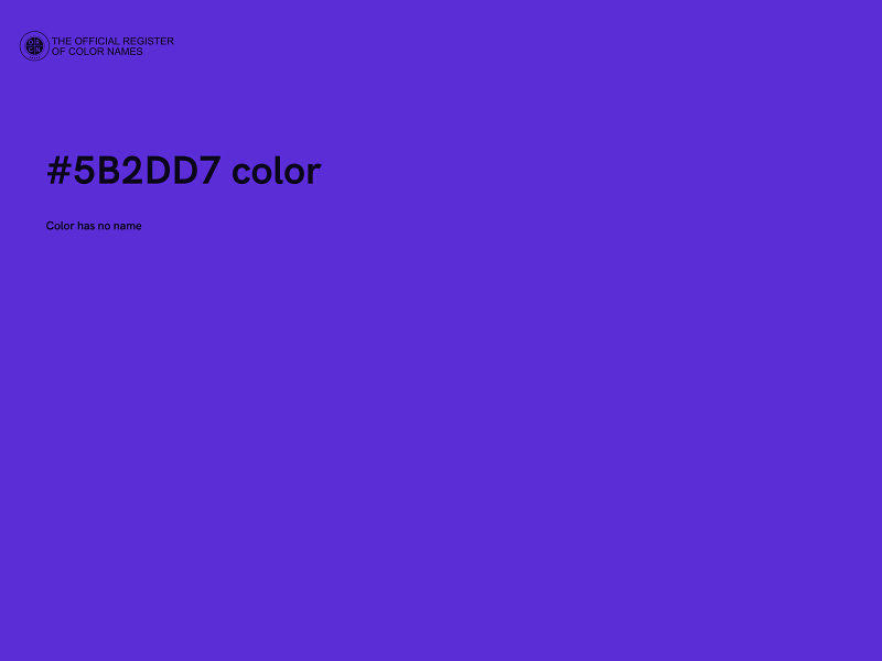 #5B2DD7 color image