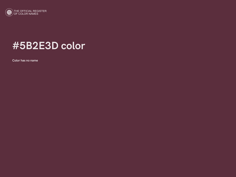 #5B2E3D color image