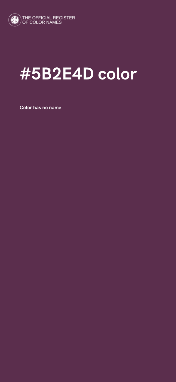 #5B2E4D color image