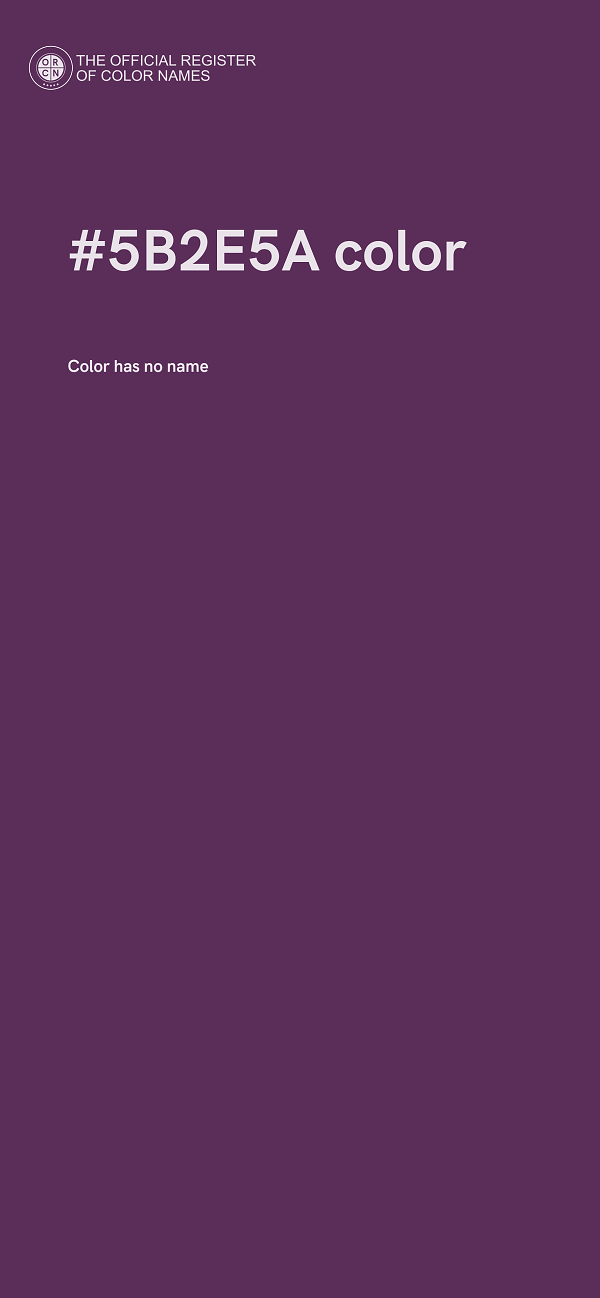 #5B2E5A color image