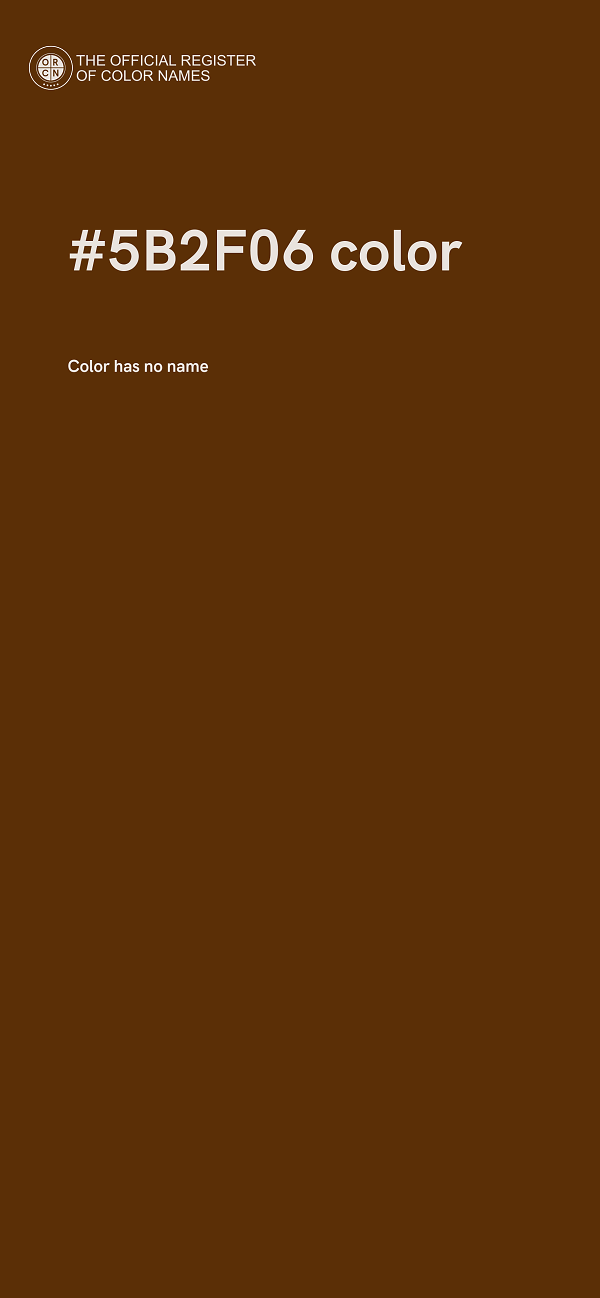 #5B2F06 color image