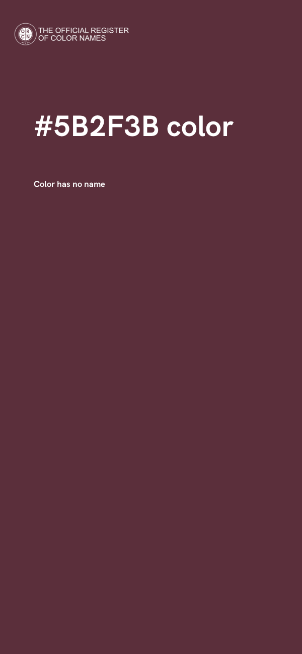 #5B2F3B color image