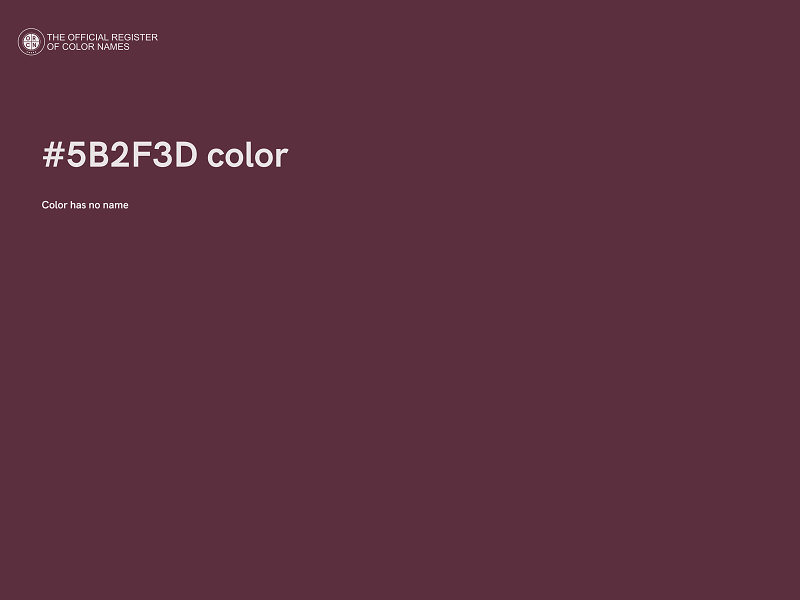 #5B2F3D color image