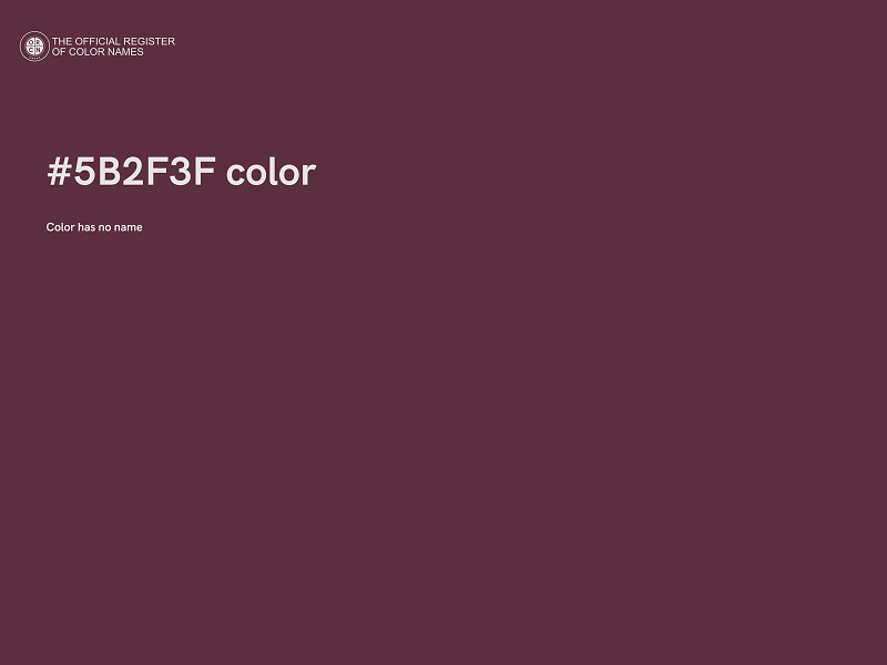 #5B2F3F color image