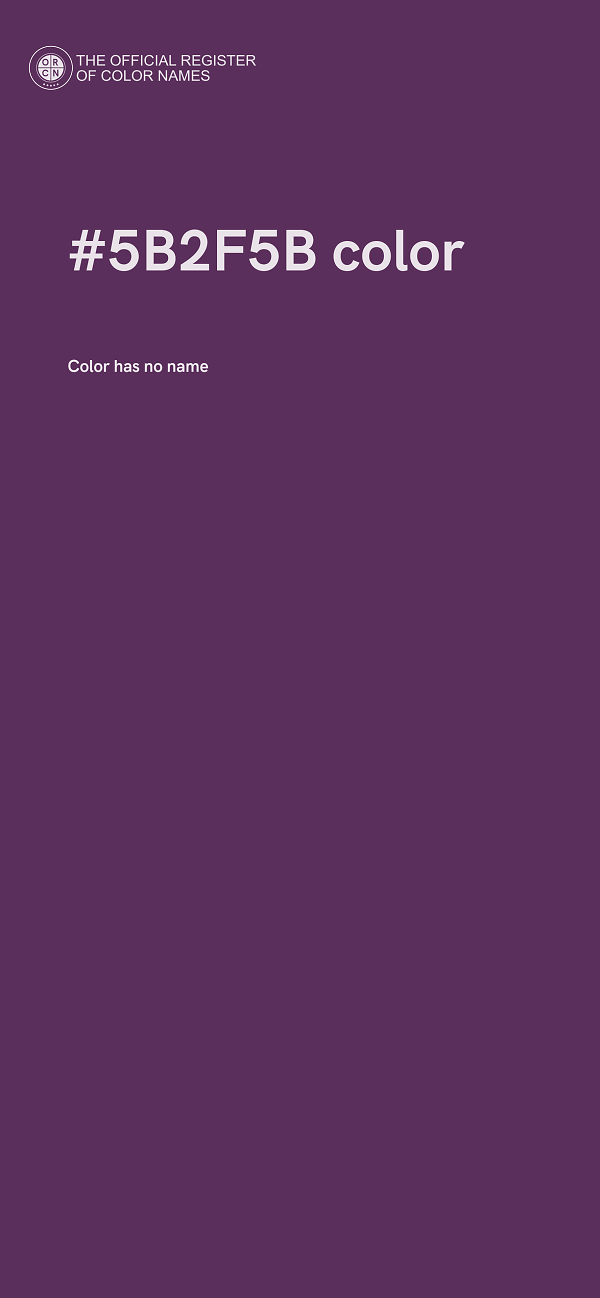 #5B2F5B color image