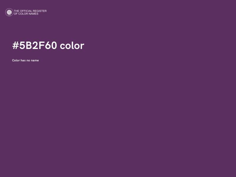 #5B2F60 color image