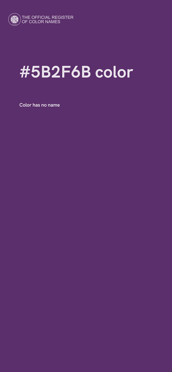 #5B2F6B color image