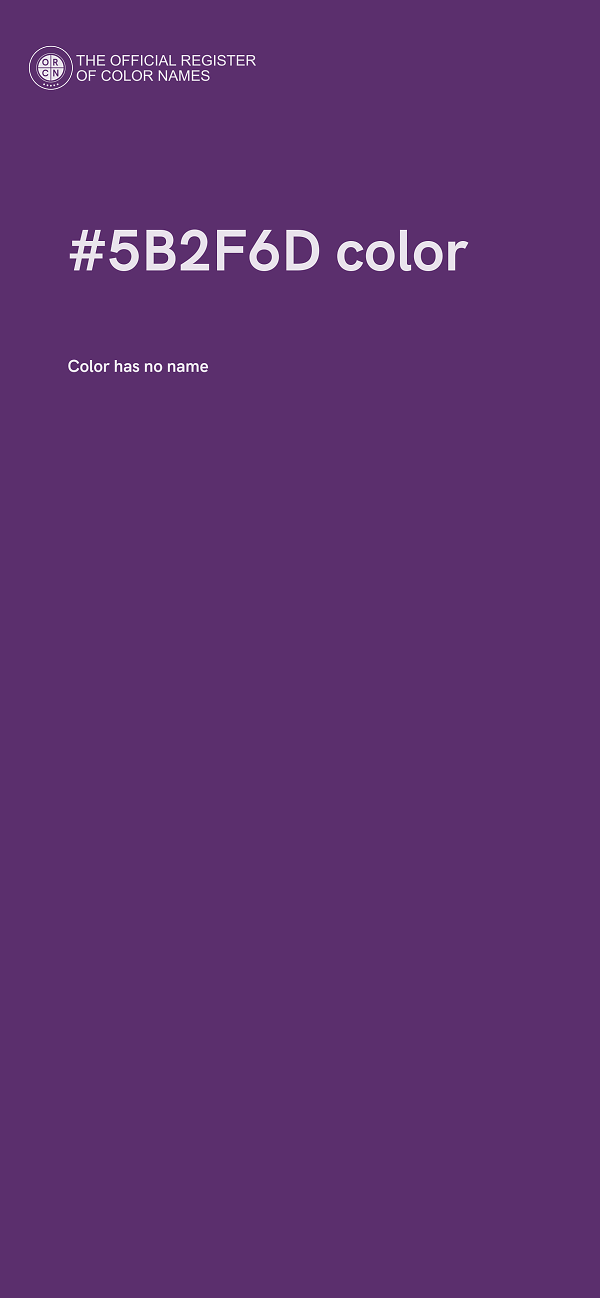 #5B2F6D color image