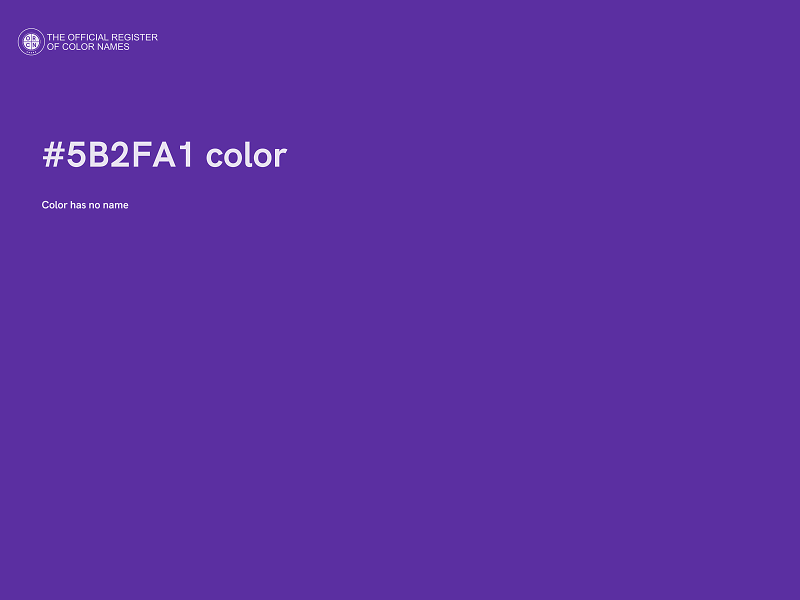 #5B2FA1 color image