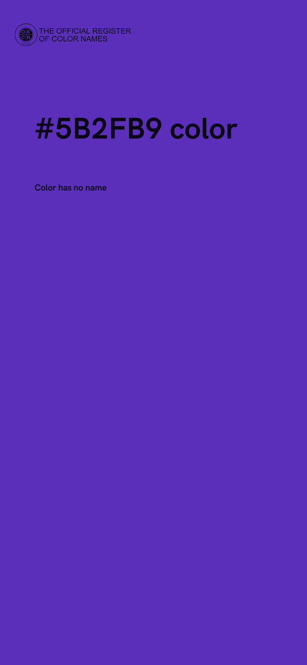 #5B2FB9 color image