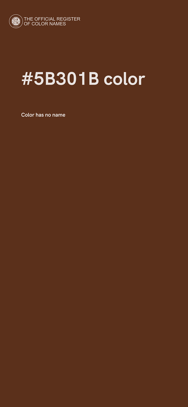 #5B301B color image