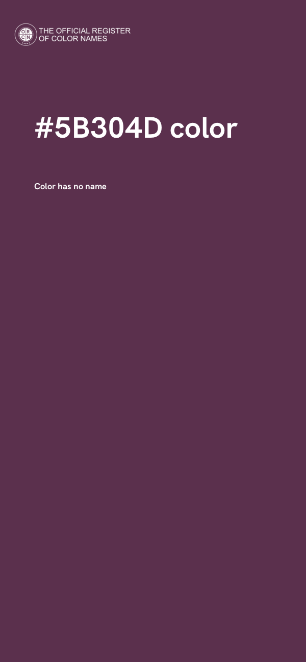#5B304D color image
