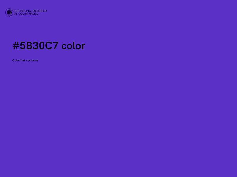 #5B30C7 color image