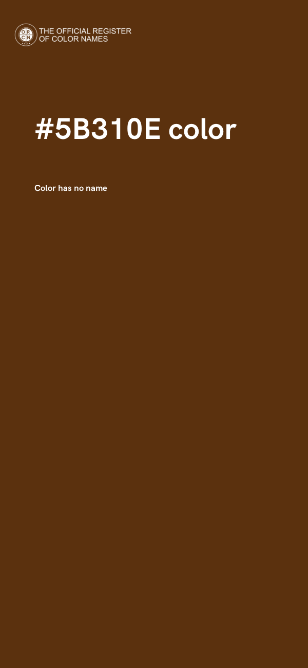 #5B310E color image