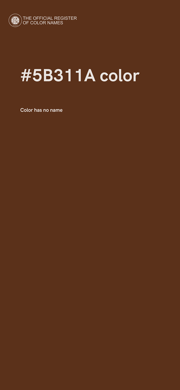 #5B311A color image