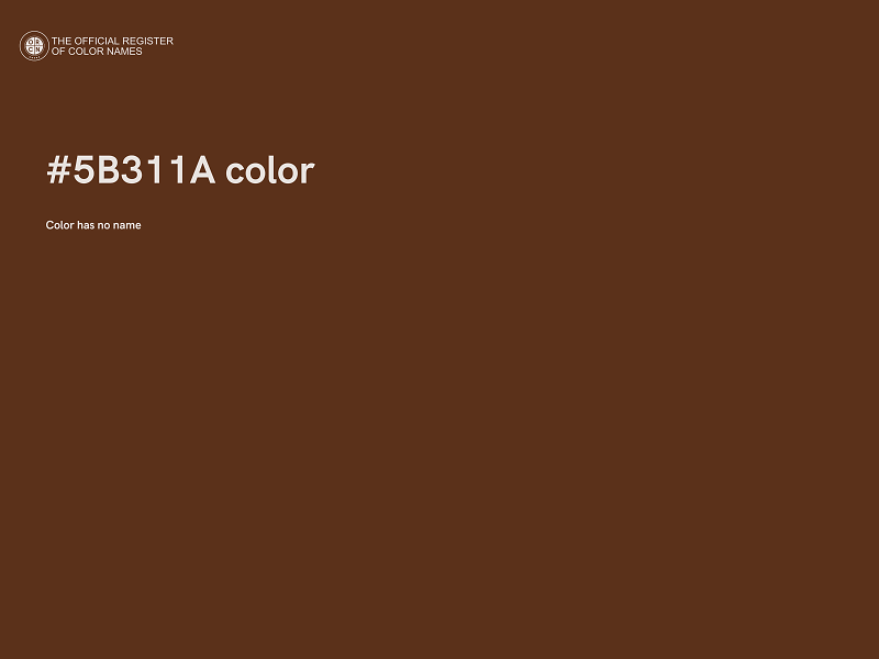 #5B311A color image
