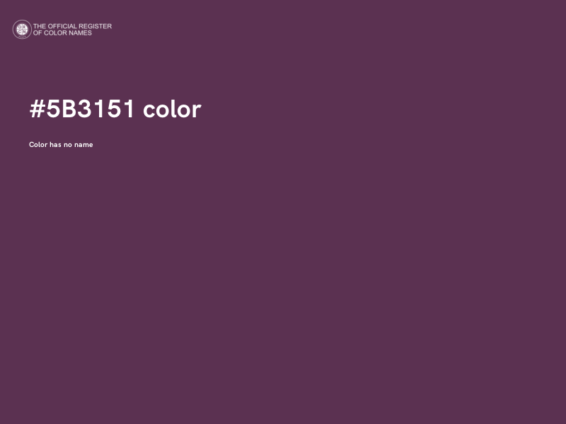 #5B3151 color image