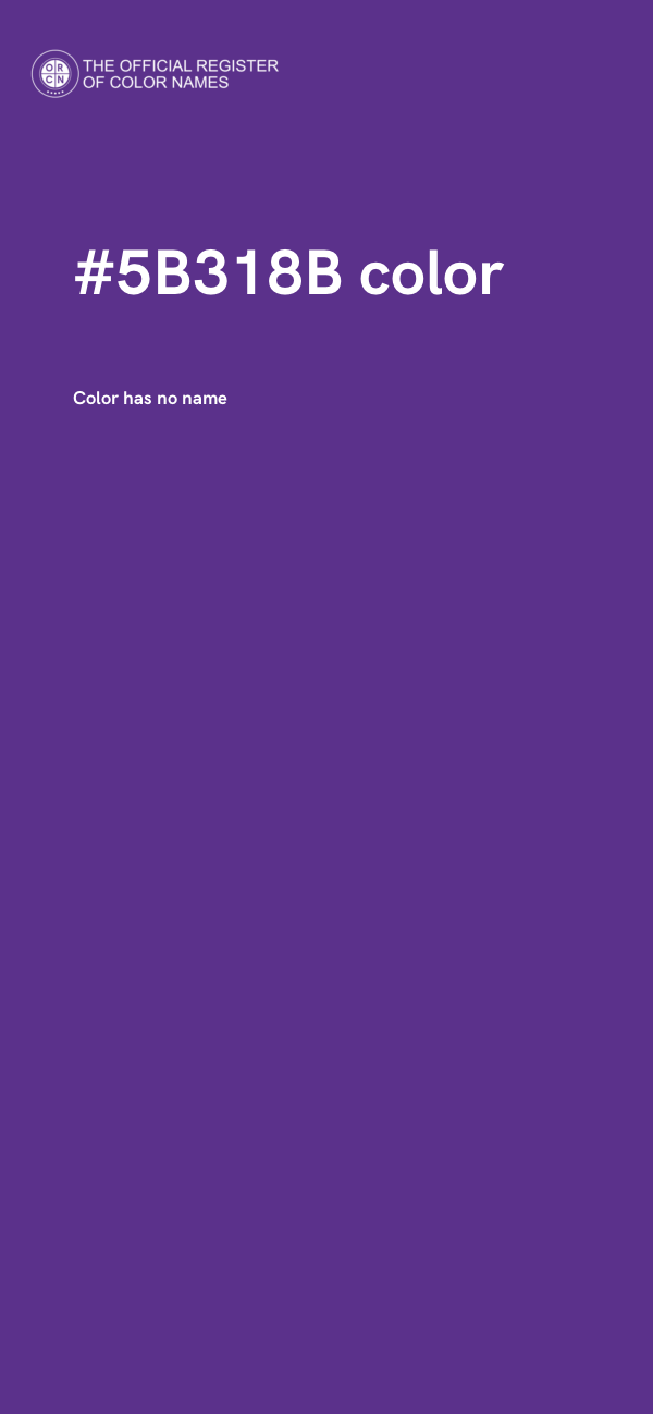 #5B318B color image
