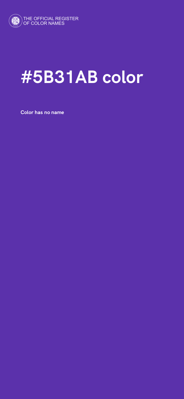 #5B31AB color image