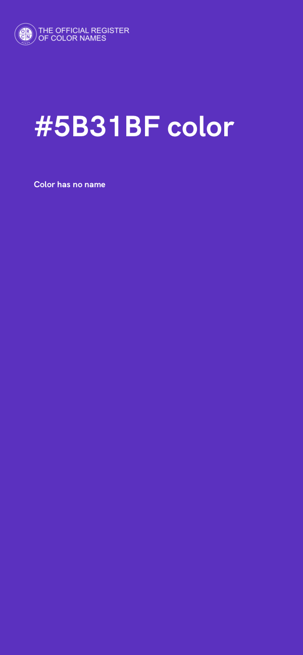 #5B31BF color image