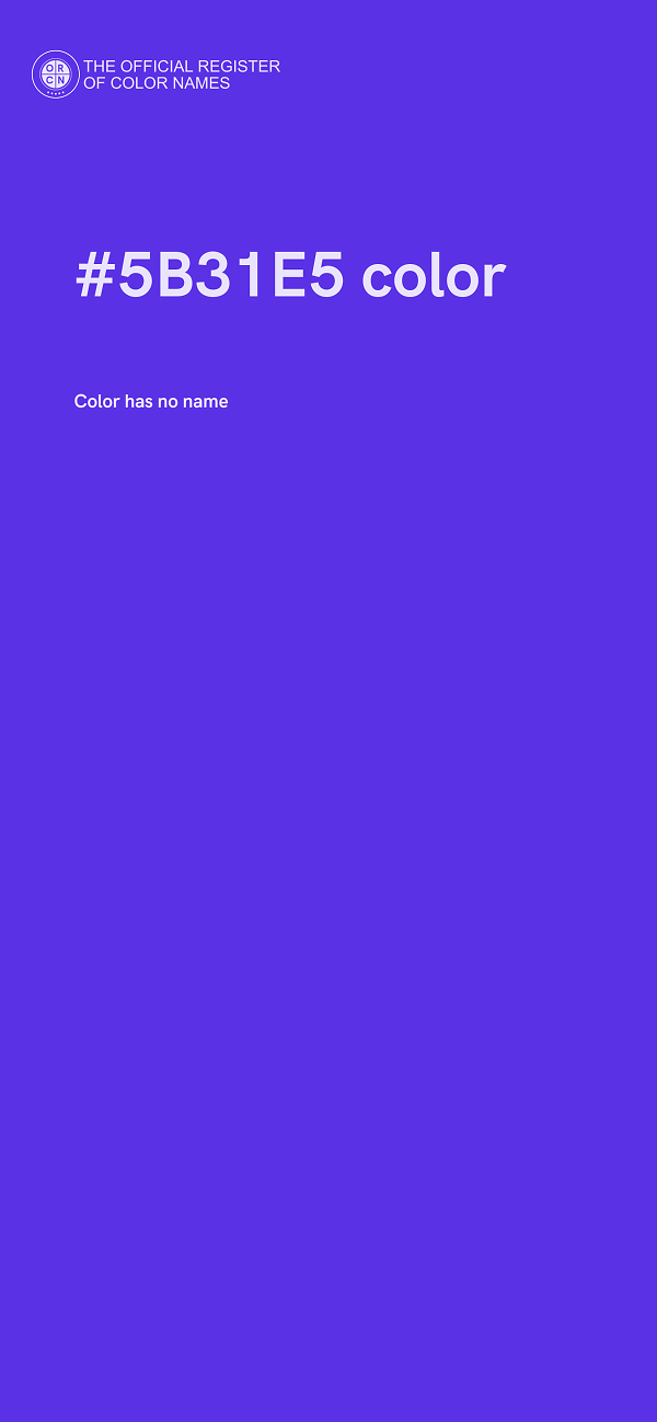#5B31E5 color image