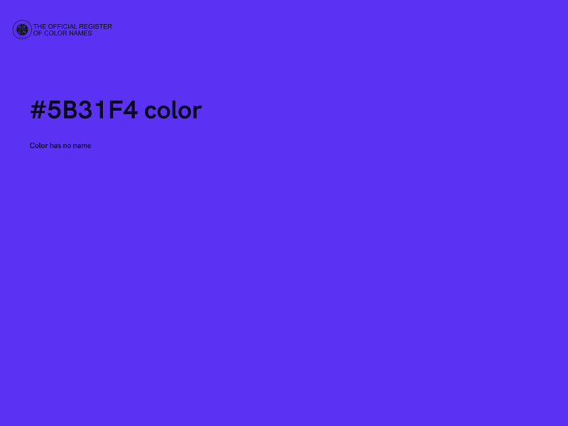 #5B31F4 color image