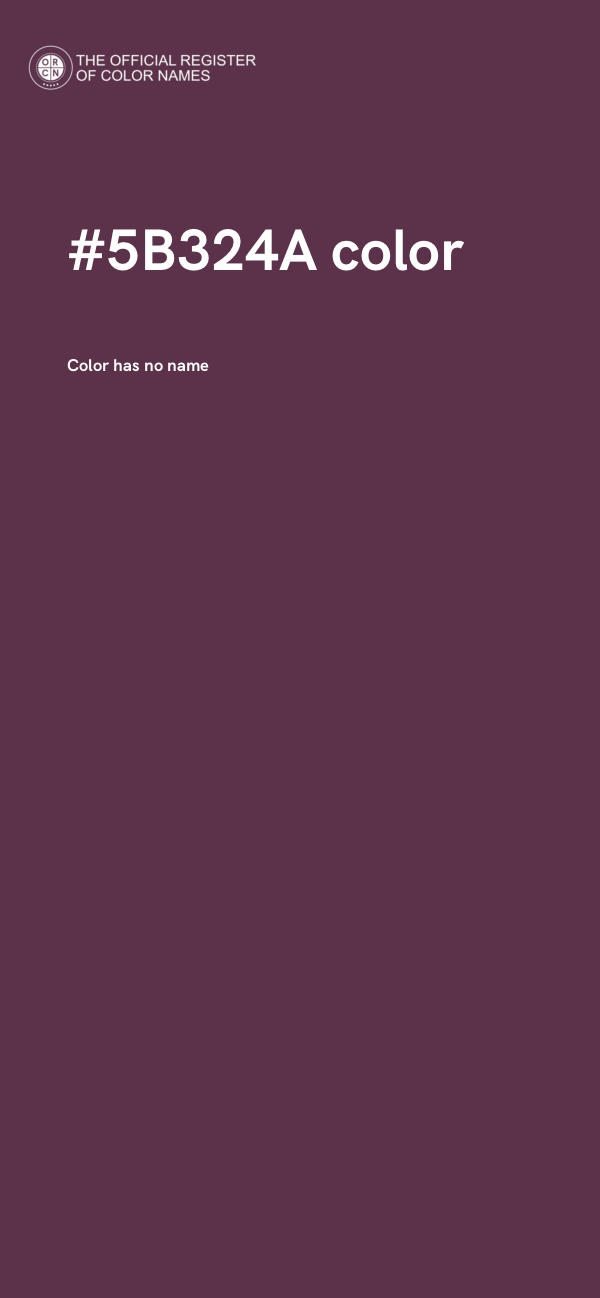 #5B324A color image
