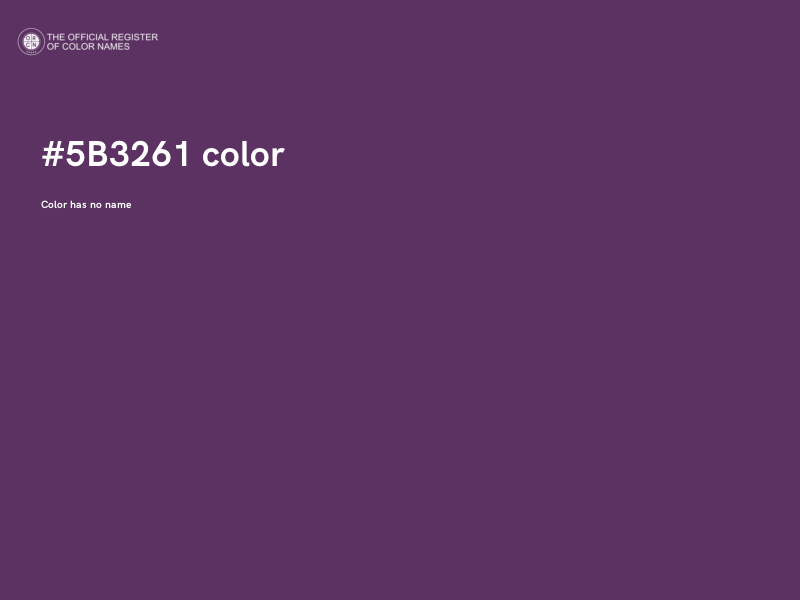 #5B3261 color image