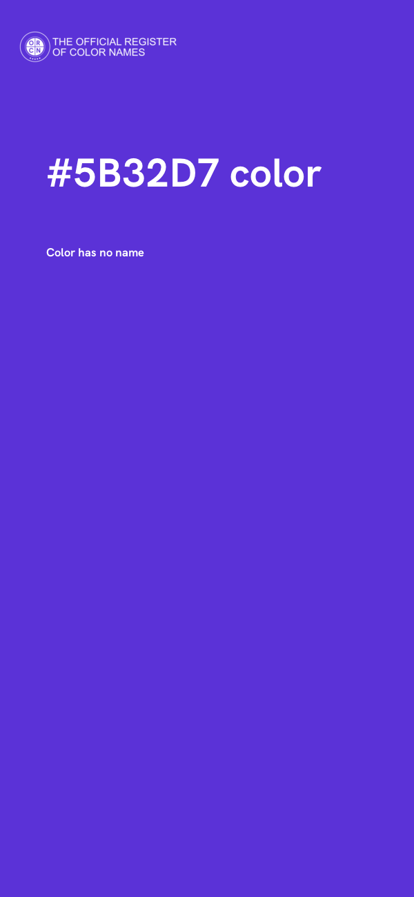 #5B32D7 color image