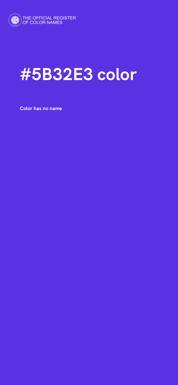 #5B32E3 color image