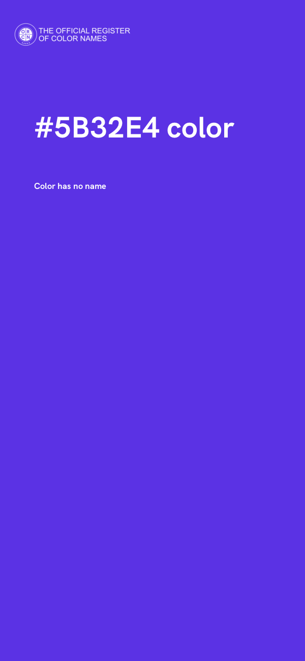 #5B32E4 color image