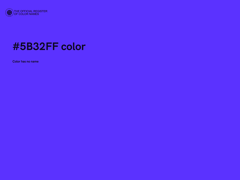 #5B32FF color image