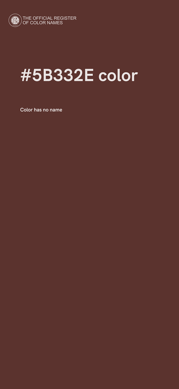 #5B332E color image