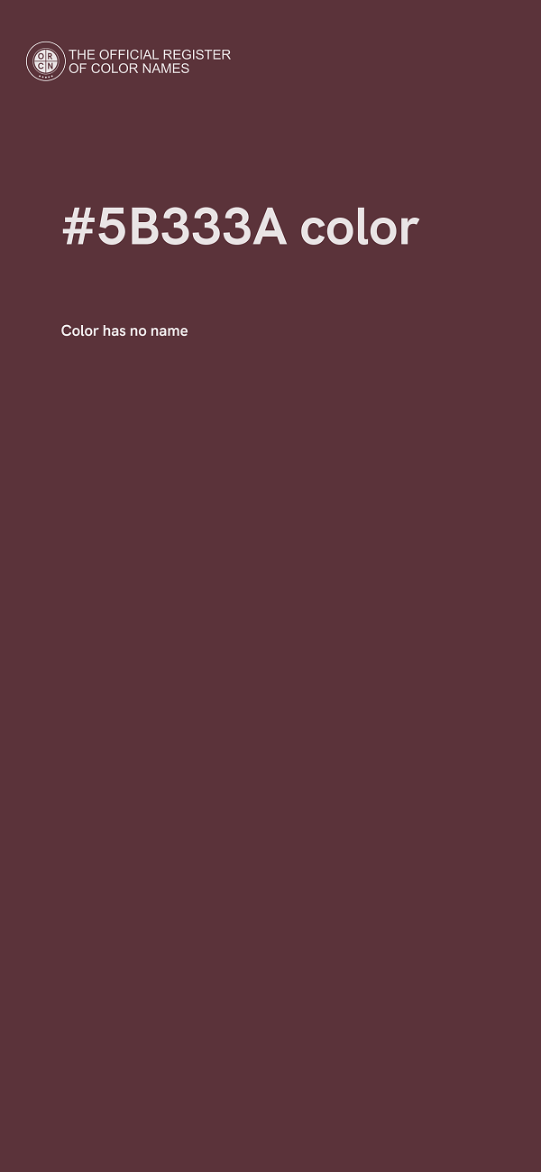 #5B333A color image