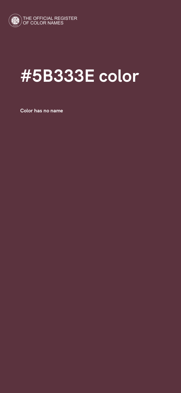 #5B333E color image