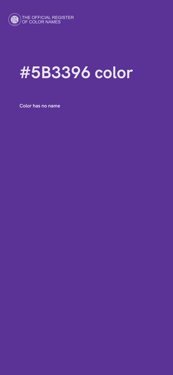 #5B3396 color image