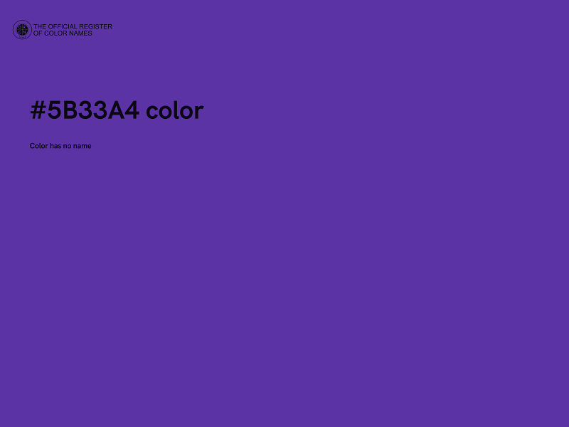 #5B33A4 color image