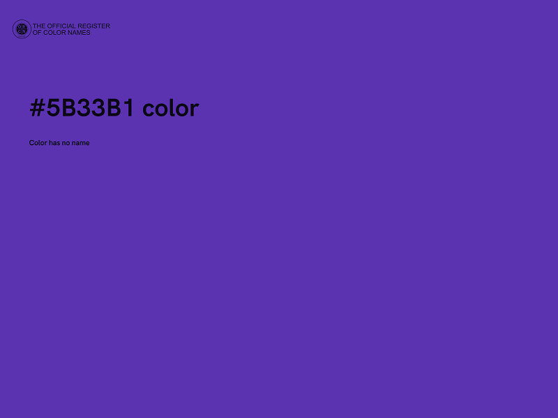 #5B33B1 color image