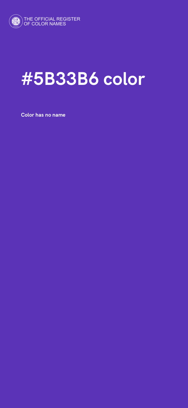 #5B33B6 color image