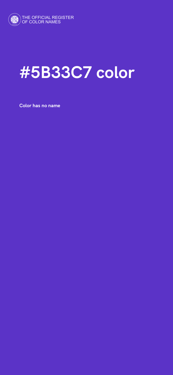 #5B33C7 color image