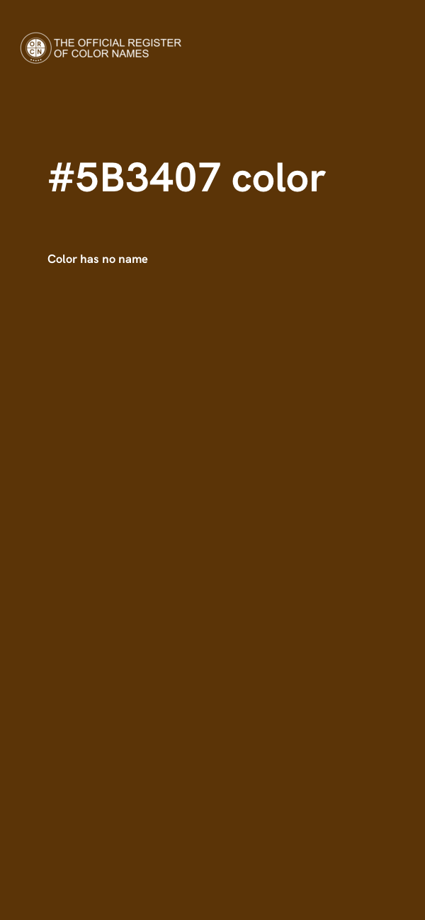 #5B3407 color image